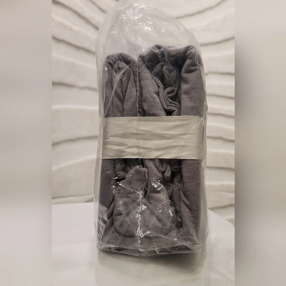 New Casaluna Full Queen Heavyweight Linen Blend Duvet Cover & Sham Set Gray $119 - Picture 3 of 8